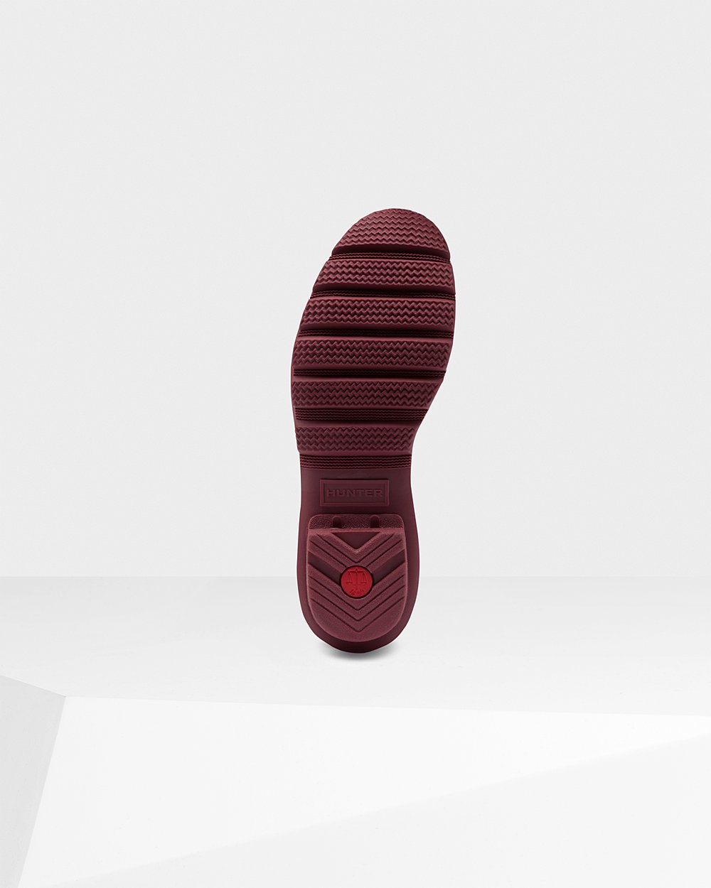 Womens Short Rain Boots - Hunter Original (04VSERBKI) - Grey Red
